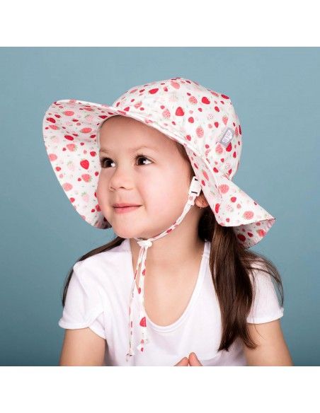 Sombrero con protección solar ajustable Floppy Strawberry