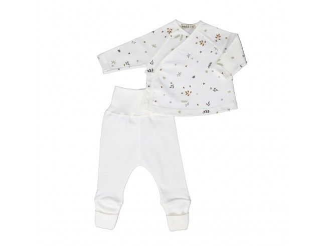 Conjunto 2 piezas Algodón Orgánico HOJAS SonPetit
