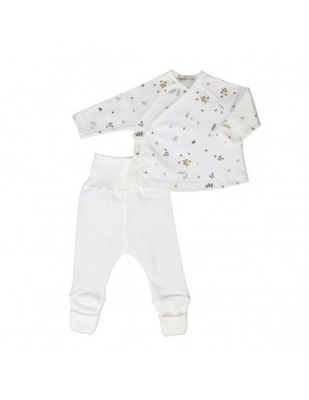 Conjunto 2 piezas Algodón Orgánico HOJAS SonPetit