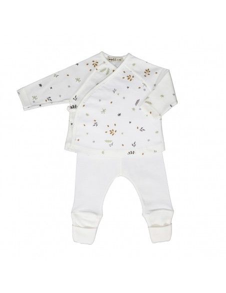Conjunto 2 piezas Algodón Orgánico HOJAS SonPetit