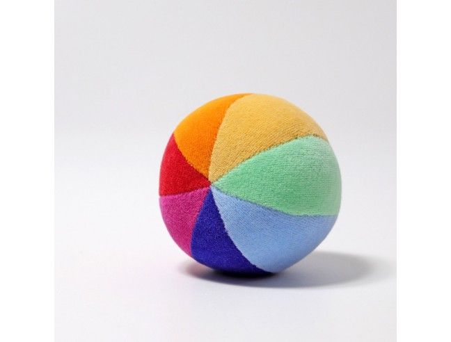 Pelota Arcoíris con sonajero Grimm´s