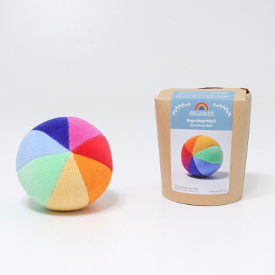 Pelota Arcoíris con sonajero Grimm´s