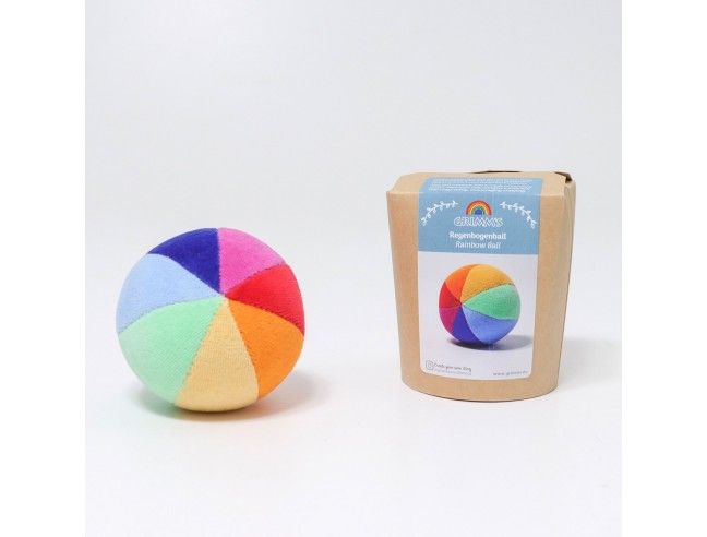 Pelota Arcoíris con sonajero Grimm´s