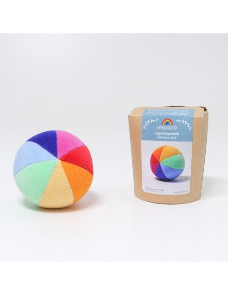 Pelota Arcoíris con sonajero Grimm´s