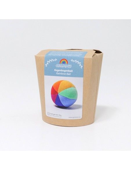 Pelota Arcoíris con sonajero Grimm´s