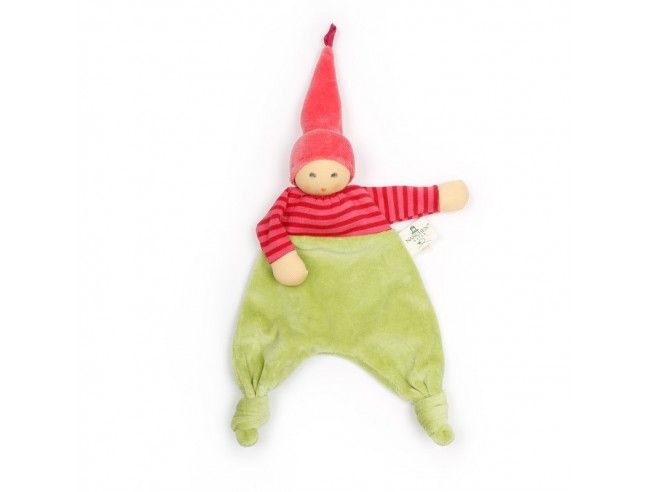 Doudou para bebés WALDELFE Rayas Verde NANCHEN