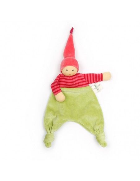 Doudou para bebés WALDELFE Rayas Verde NANCHEN