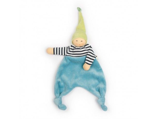 Doudou para bebés WALDELFE Rayas Turquesa NANCHEN