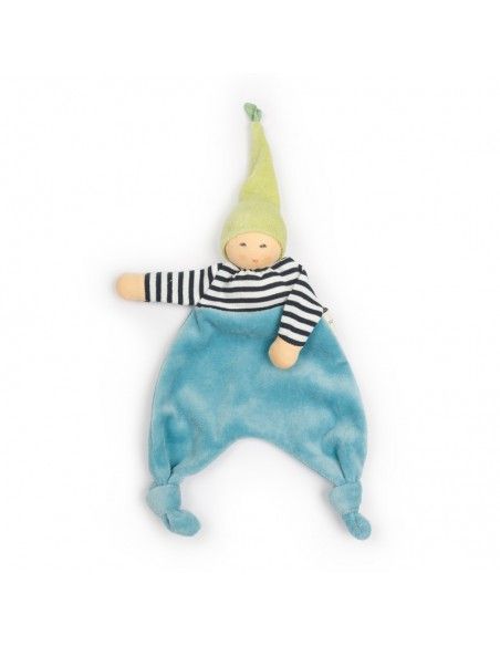 Doudou para bebés WALDELFE Rayas Turquesa NANCHEN