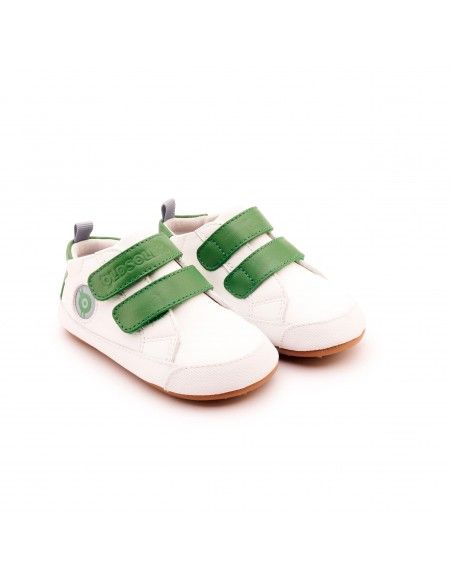 Deportiva Doble Velcro BADGE BUB Snow Green Old Soles