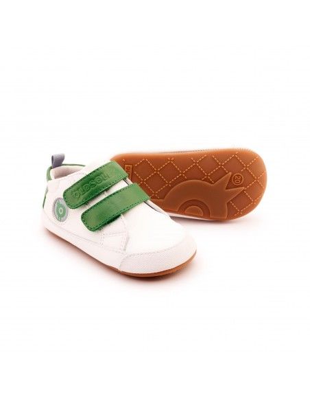 Deportiva Doble Velcro BADGE BUB Snow Green Old Soles