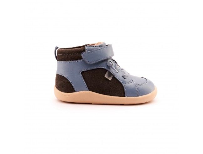 Deportiva abotinada Elástico+Velcro WOODFORD Suede Índigo Old Soles