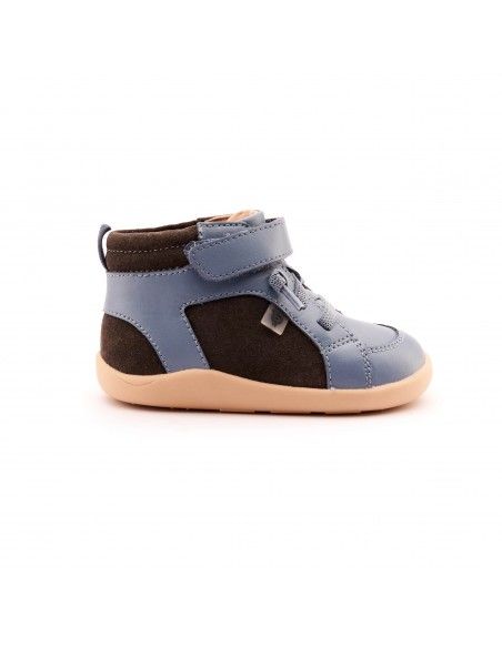 Deportiva abotinada Elástico+Velcro WOODFORD Suede Índigo Old Soles