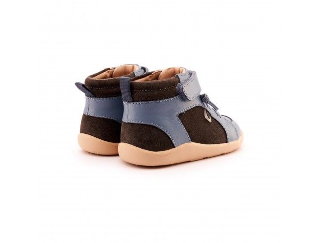 Deportiva abotinada Elástico+Velcro WOODFORD Suede Índigo Old Soles