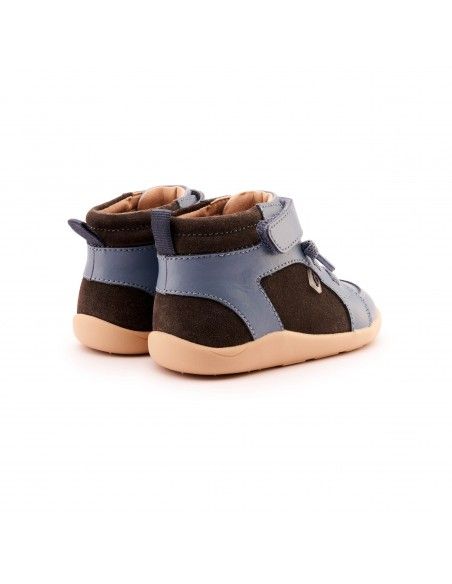 Deportiva abotinada Elástico+Velcro WOODFORD Suede Índigo Old Soles