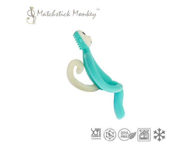 Cepillo silicona Matchstick Monkey VERDE