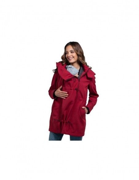 Abrigo Porteo y Maternidad Shell Rojo WOMBAT&CO