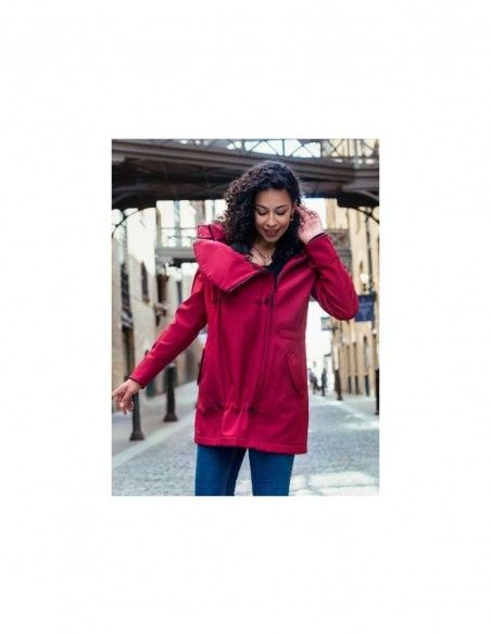 Abrigo Porteo y Maternidad Shell Rojo WOMBAT&CO
