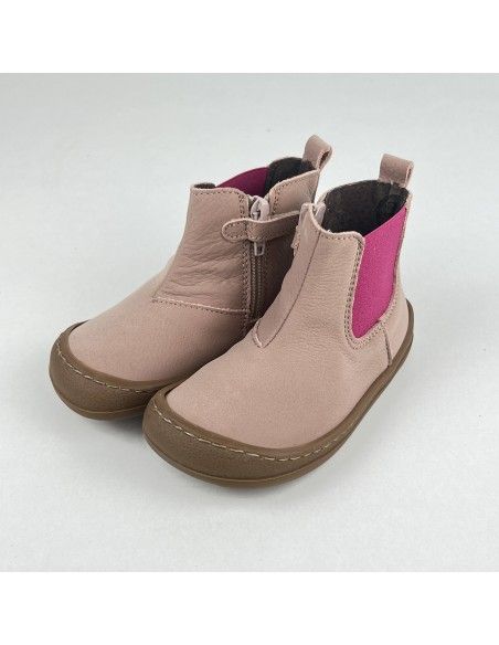.Botín clásico con goma lateral Lavanda Pink FlexiNENS