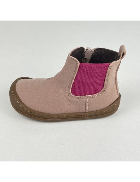 .Botín clásico con goma lateral Lavanda Pink FlexiNENS