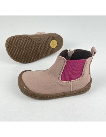 .Botín clásico con goma lateral Lavanda Pink FlexiNENS