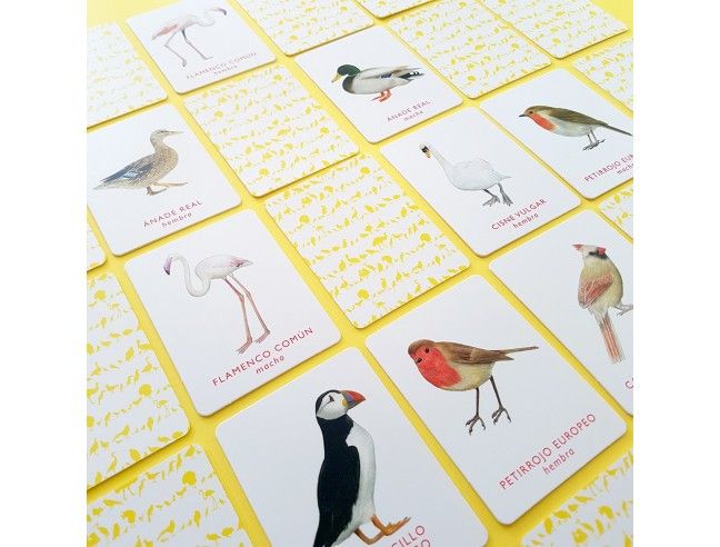 Juego de memoria. UN PAR DE AVES. MTM
