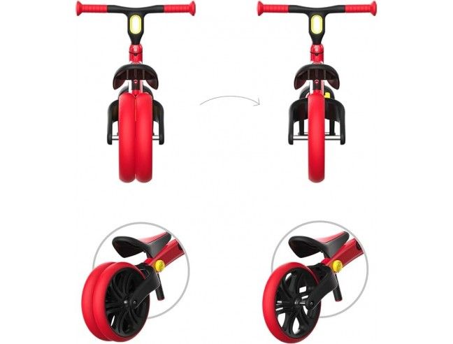 Bicicleta de equilibrio YVELO JUNIOR ROJO YVOLUTION