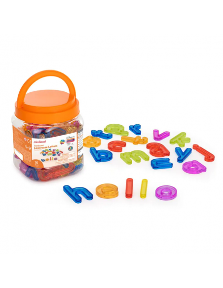 Letras Minúsculas Miniland (76 unidades)