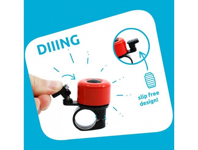 Timbre para bicis y patinetes - Rojo