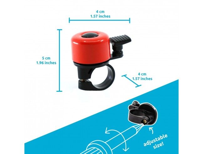 Timbre para bicis y patinetes - Rojo