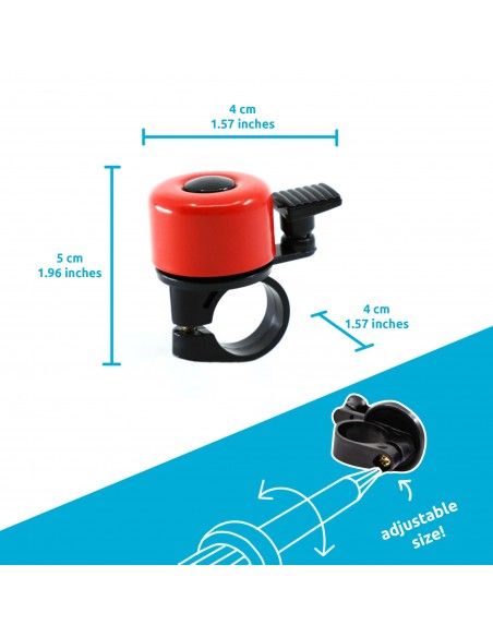 Timbre para bicis y patinetes - Rojo