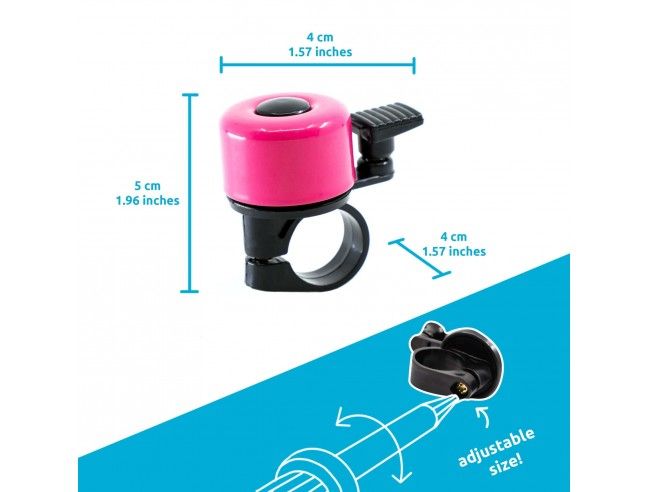 Timbre para bicis y patinetes - Rosa