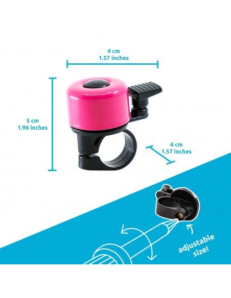 Timbre para bicis y patinetes - Rosa