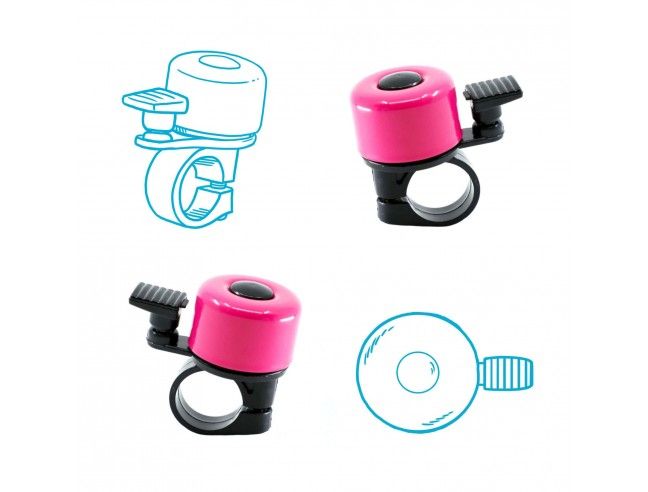 Timbre para bicis y patinetes - Rosa