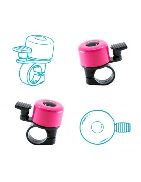 Timbre para bicis y patinetes - Rosa