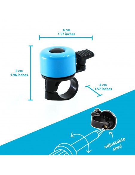Timbre para bicis y patinetes - Azul