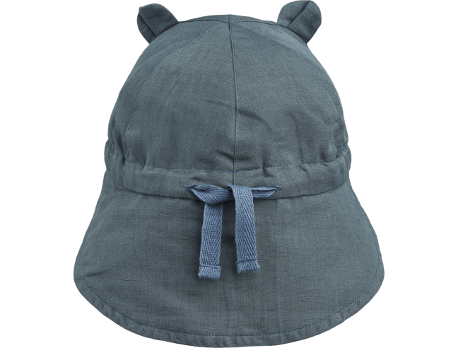 Sombrero bebé Gorm Lino Blue Liewood
