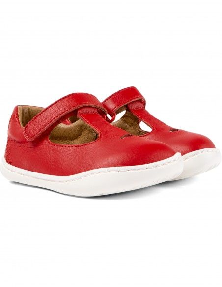 Zapato con pulsera en tobillo CAMPER PEU PIEL ROJO SS24