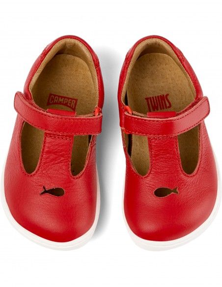 Zapato con pulsera en tobillo CAMPER PEU PIEL ROJO SS24