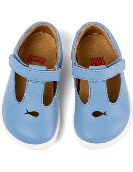 Zapato con pulsera en tobillo CAMPER PEU PIEL AZUL SS24