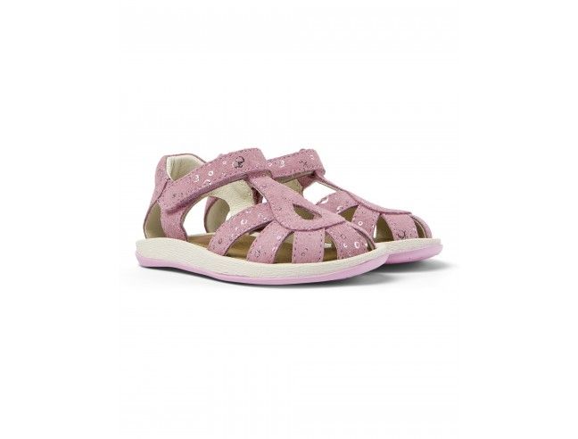 CAMPER SANDALIA BICHO TIRAS ENTRELAZADAS ROSA METALIZADO SS24