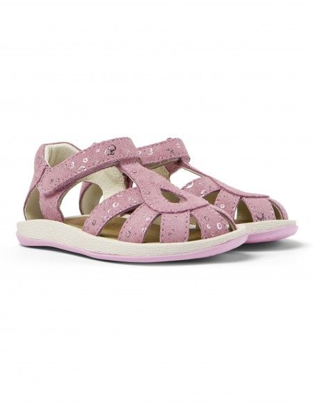 CAMPER SANDALIA BICHO TIRAS ENTRELAZADAS ROSA METALIZADO SS24
