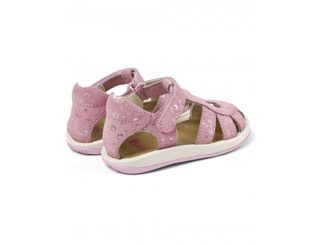 CAMPER SANDALIA BICHO TIRAS ENTRELAZADAS ROSA METALIZADO SS24