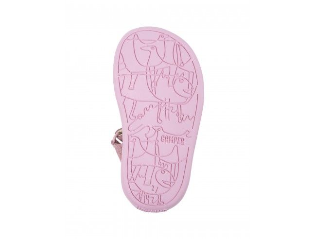 CAMPER SANDALIA BICHO TIRAS ENTRELAZADAS ROSA METALIZADO SS24