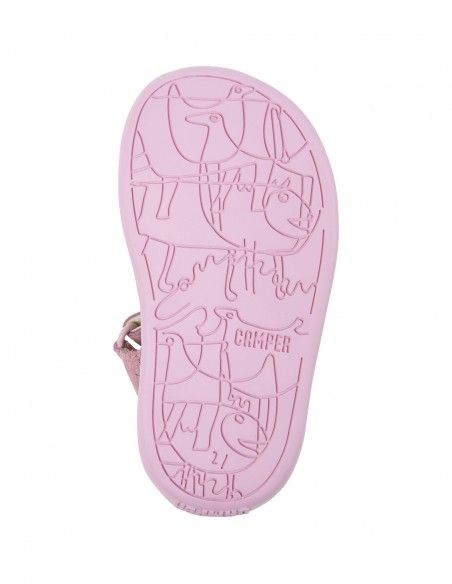 CAMPER SANDALIA BICHO TIRAS ENTRELAZADAS ROSA METALIZADO SS24