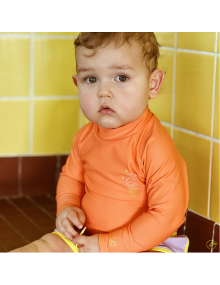 Body de baño con protección solar BAÏNES UPF50+ (Mandarina)
