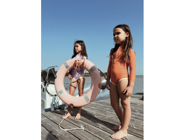 Bañador de cremallera con protección solar BAÏNES UPF50+ (Rosa)