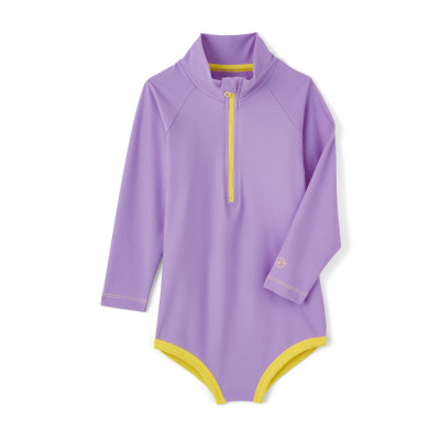Bañador de cremallera con protección solar BAÏNES UPF50+ (Lila)