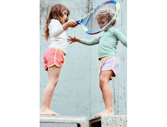 Shorts de baño unisex con protección solar BAÏNES UPF50+ (Lila)