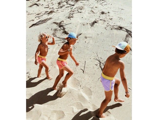 Shorts de baño unisex con protección solar BAÏNES UPF50+ (Lila)